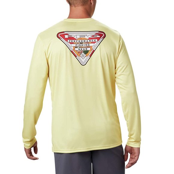 Columbia PFG State Triangle Long Sleeve Shirt - Picture 1 of 10